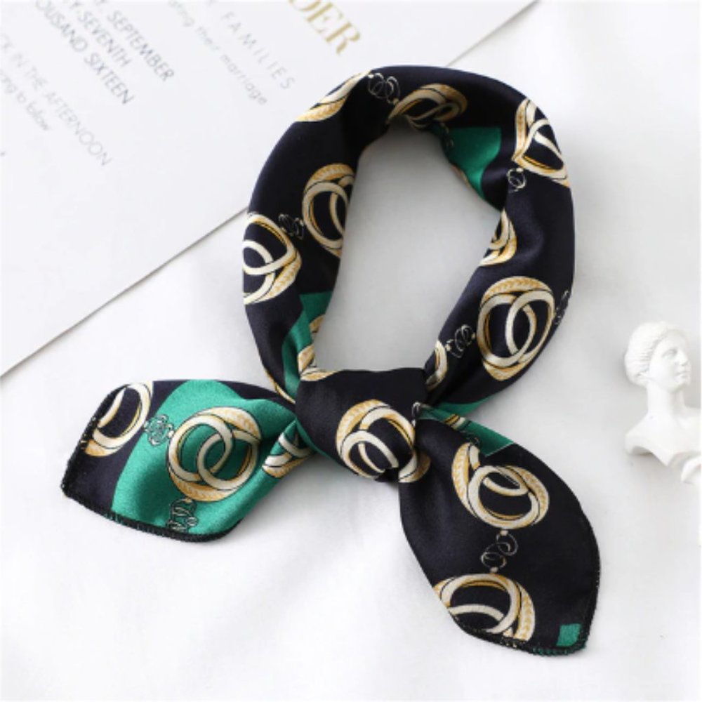 Silky Square Scarf for All Purpose